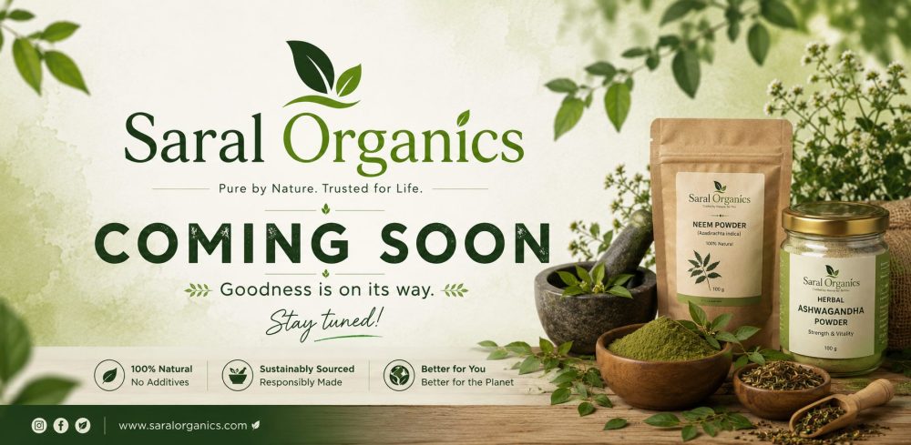  Saral Organics  Home Banner